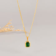 L182 Turquoise Purple 18K Color Gemstone Necklace – Jewelry Gift Ideas — 6