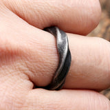Fashion Simple Retro Twisted Men's Ring Unique Couple – Stylish Gifts — 4