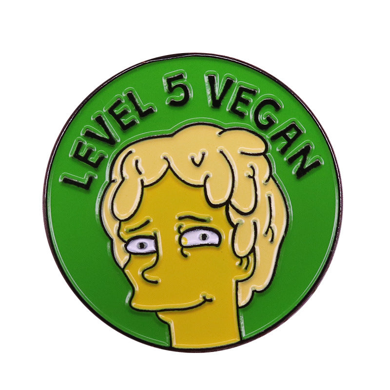 Vegan Pin Socially Popular Brooch Woman Lapel – Jewelry Gift Ideas — 1