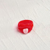 Creative Acrylic Smiley Sticking Out Tongue Lips – Jewelry Gift Ideas — 3