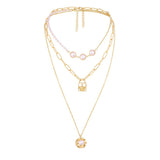Three-layer Twin Elegant Pearl Shell Clavicle Chain – Gift Ideas — 4