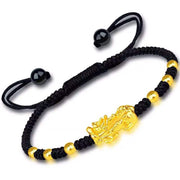 Fashion Black Gold Brave Beaded Bracelet – Stylish Gifts — 5