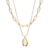 Diamond Tassel Coin Chain Four Tier Necklace – Jewelry Gift Ideas — 2