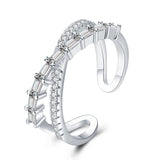 Sterling Silver Ring Fashion Creative Geometric Type – Stylish Gifts — 3