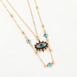 Fashion Retro Diamond Devil's Eye Necklace – Jewelry Gift Ideas — 4