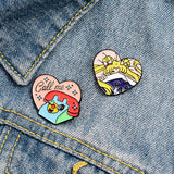 Creative Cartoon Cute Heart-shaped Girl Brooch – Jewelry Gift Ideas — 1