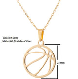 Games stainless steel volleyball necklace – Jewelry Gift Ideas — 2