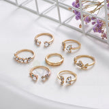 Women's Butterfly Flower Gold Ring – Gifts for Her — 3
