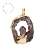 Electroplating Gold Edge Bright Crystal Tooth – Jewelry Gift Ideas — 6