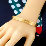 Roman Numeral Stainless Steel Lettering Bracelet – Jewelry Gift Ideas — 1
