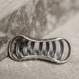 Dark Night 925 Sterling Silver Ring Earless Piercing – Everyday Gifts — 5