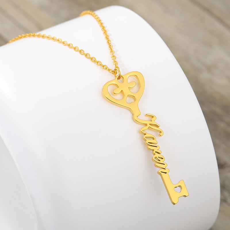 Key Stainless Steel Necklace – Jewelry Gift Ideas — 1