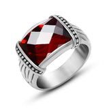 Retro Fashion Personality Gemstone Men's Titanium – Stylish Gifts — 9