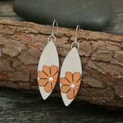 Ancient Silver Leaf Flower Earrings – Stylish Gifts — 10