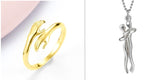 Alloy Simple Hands Hug Ring Opening Adjustable – Jewelry Gift Ideas — 12