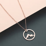 Stainless Steel Mountain Pendant Clavicle – Jewelry Gift Ideas — 1