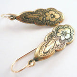 Carved Flower Pendant Earrings For Women – Jewelry Gift Ideas — 2