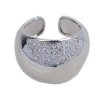 Brass Glossy Zircon Heavy Industry Geometric Ring – Surprise Gifts — 3