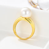 Geometric Round Pearl Simplicity Fashion Ring – Stylish Gifts — 1