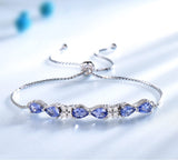 S925 Sterling Silver Blue Sapphire Box Chain – Jewelry Gift Ideas — 11