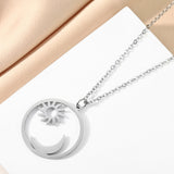 Sun And Moon Pendant Necklace – Jewelry Gift Ideas — 5