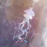 Handmade Unicorn Pink Blue Jellyfish Long Ear Clip – Stylish Gifts — 6