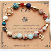 Twelve Constellations Bracelets Natural Stone Beaded – Practical Gifts — 6