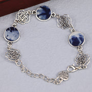 Ethnic Blue Dyed Tie-dye Bracelet Hand-stitched – Jewelry Gift Ideas — 6