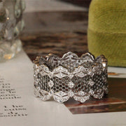 Italian Craft Textured Carved Gold Lace Rim Ring – Creative Gifts — 1