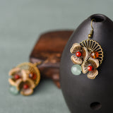 Earrings Agate Dongling Jade Handmade Earrings – Meaningful Gifts — 5