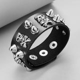 Round Rivet Gothic Bracelet Hip Hop Dark Skull – Jewelry Gift Ideas — 2