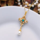Italian Brati Craft Light Luxury Cross Pearl – Jewelry Gift Ideas — 5