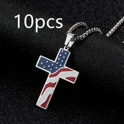 Flag Cross Necklace – Jewelry Gift Ideas — 6