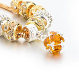 Gold-plated heart beaded bracelet – Jewelry Gift Ideas — 4