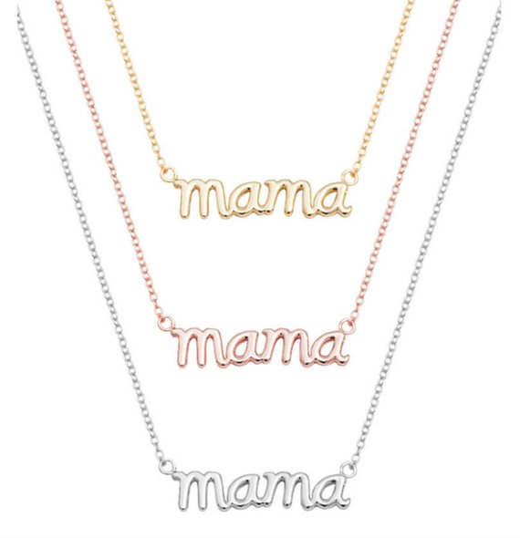 English alphabet mom holiday pendant necklace – Jewelry Gift Ideas — 1