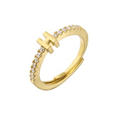 26 English Alphabet Zircon Ring Letters – Stylish Gifts — 6