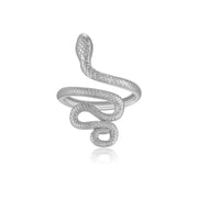 Sterling Silver Long Snake Opening Adjustable – Small Gift Ideas — 3