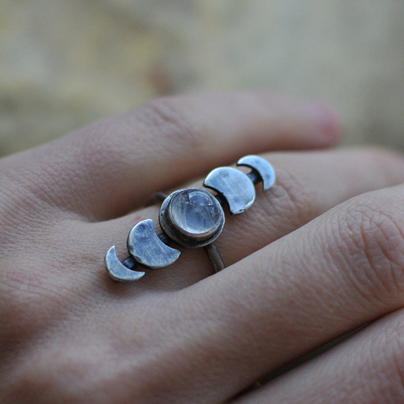 Moon Moonstone Ring – Meaningful Gifts — 1