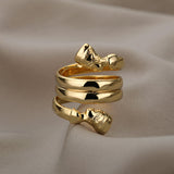 Indian Double Layered Rings Couple Rings – Gifts for Couples — 5