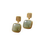 925 Silver Needle Square Earnails Female Geometric – Gifts for Her — 5