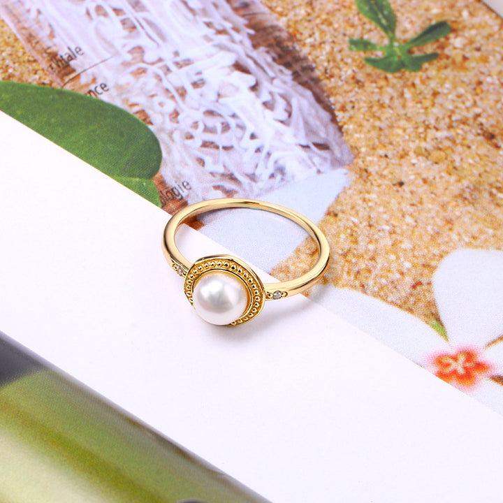 Simple And Versatile Freshwater Pearl Ring – Unique Gift Ideas — 1