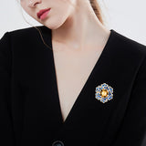 Heavy Industry Begonia Brooch Luxury Female Pin – Jewelry Gift Ideas — 4