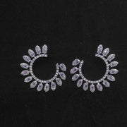 C- Shaped Zircon Earrings Handmade Inlaid Fashion – Stylish Gifts — 3