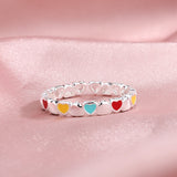 Korean Style Simple Traffic Light Colored Loving Heart – Stylish Gifts — 1