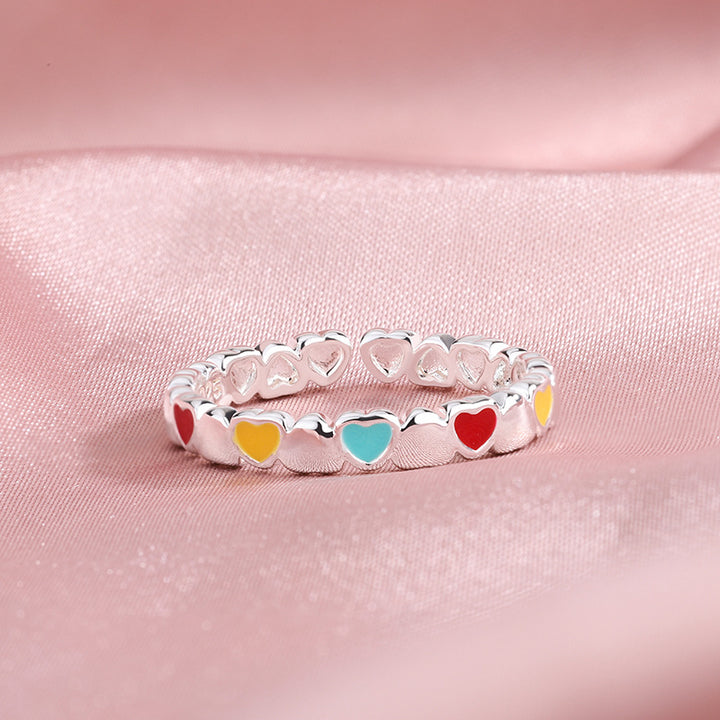 Korean Style Simple Traffic Light Colored Loving Heart – Stylish Gifts — 1