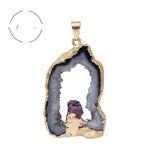 Electroplating Gold Edge Bright Crystal Tooth – Jewelry Gift Ideas — 11