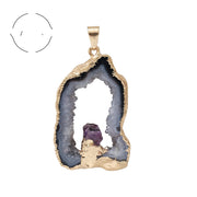 Electroplating Gold Edge Bright Crystal Tooth – Jewelry Gift Ideas — 11