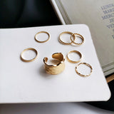 Japanese Korean Style Seven Piece Ring Set – Stylish Gifts — 5