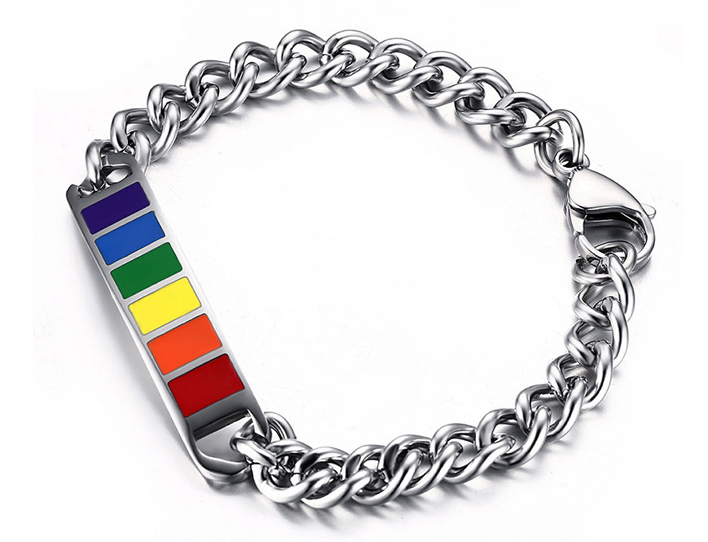 Colored men and women stainless steel bracelet – Jewelry Gift Ideas — 1