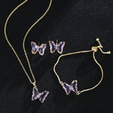 Butterfly Necklace Jewelry Set – Jewelry Gift Ideas — 17